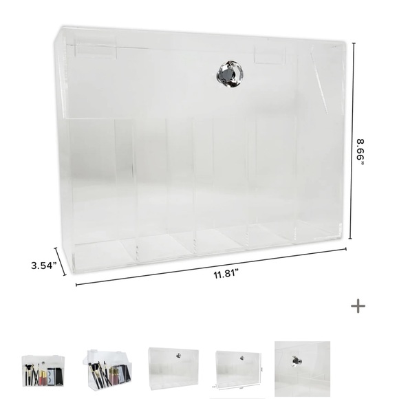 Diamond Collection Acrylic Makeup Brush Organizer - 5 Slots - Picture 4 of 6